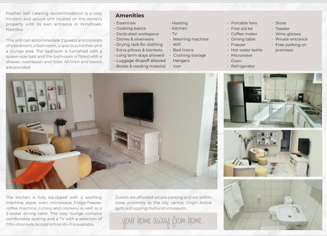Feather Self Catering Accommodation Windhoek Buitenkant foto